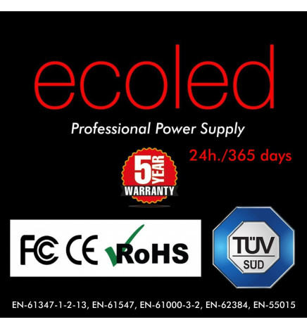 Alimentation 24V 24V 180W - ECOLED - IP20