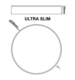 24W Ytan LED-taklampa OSRAM Chip - DRAMMEN - Silver