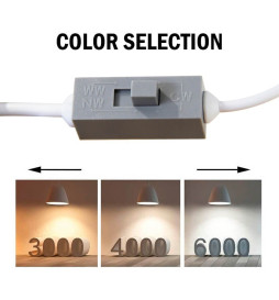 40W LED-loftlampe til overflade DIMBAR - OSLO - sort - SELECTABLE COLOR - CCT
