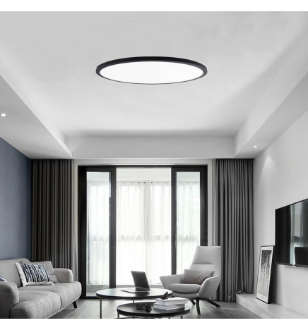 40W LED-loftlampe til overflade DIMBAR - OSLO - sort - SELECTABLE COLOR - CCT