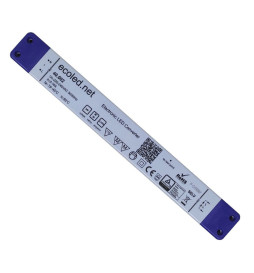 Alimentation PROFESSIONNELLE SLIM 24V 24V 30W - ECOLED - IP20  - TÜV