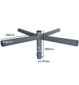 4-Arm-Stahl-Querträger