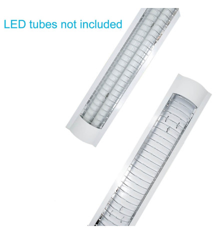 Valaisin kahdelle T8-LED-loistelampulle 60cm