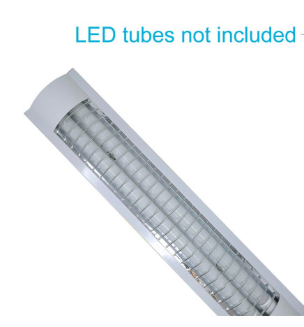 Armatur för två T8 LED-lysrör 60cm