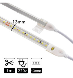 10W LED Strip - CUT TO MÄTNING - Dimbar 220V AC SMD 2835120 LED / m IP65 - 13mm