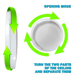 18W WiFi SMART RGB + CCT LED-loftslampe - dæmpbar