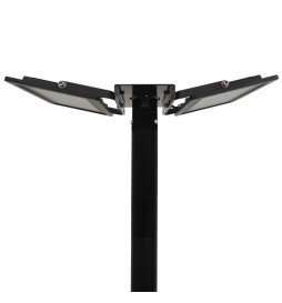 Holder for 1 or 2 spotlights for public lighting column