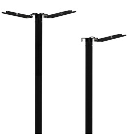 Støtte for 1 eller 2 spotlights for kolonne for offentlig belysning