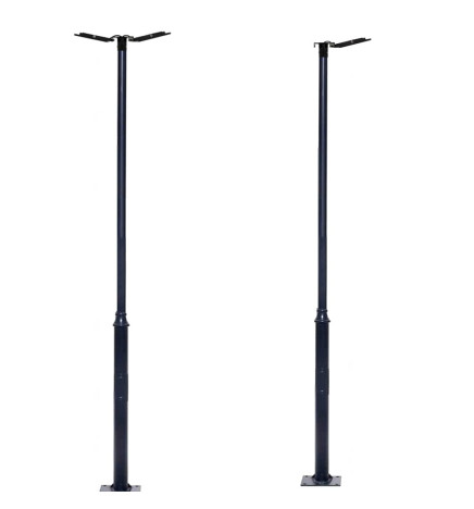 Holder for 1 or 2 spotlights for public lighting column
