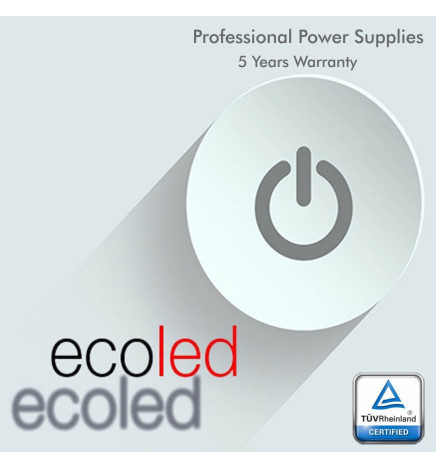 Alimentation PROFESSIONNELLE 12V 12V 100W - ECOLED - IP20  - TÜV