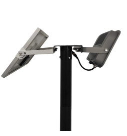 Holder for 1 or 2 spotlights for public lighting column