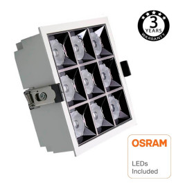 Einbauleuchte LED-Strahler  40W  OSRAM chip 18º UGR17 140lm/W