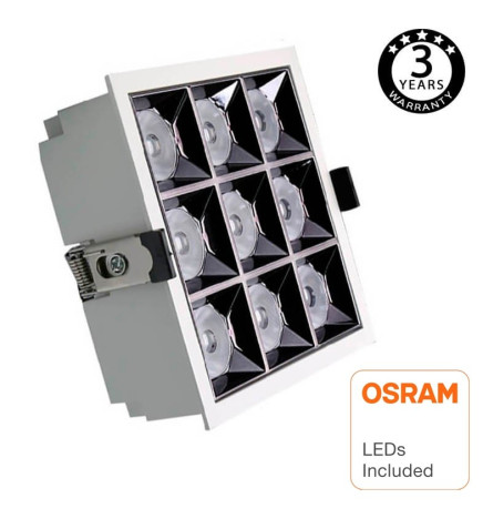 Einbauleuchte LED-Strahler  40W  OSRAM chip 18º UGR17 140lm/W