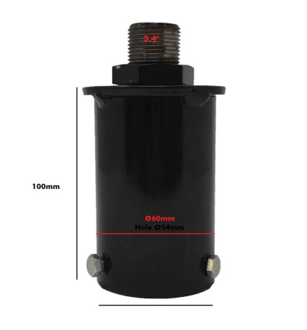 Koblingsstøtte til LED gadebelysning - 60mm