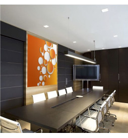 LED-paneelin alasvalo neliö - Slim - 8W - OSRAM CHIP DURIS E 2835