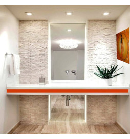 LED-paneelin alasvalo neliö - Slim - 8W - OSRAM CHIP DURIS E 2835