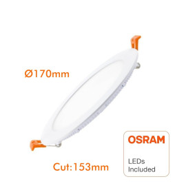 Downlight Slim LED Rond 15W - 120° OSRAM Chip
