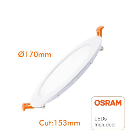 Placa Slim LED Circular 15W OSRAM Chip