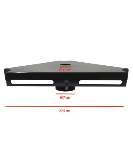 Støtte for 1, 2 eller 3 spotlights for kolonne for offentlig belysning