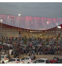 Suporte para 1, 2 ou 3 projetores para coluna de iluminação pública