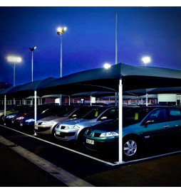 Supporto per 1 o 2 faretti per colonna di illuminazione pubblica