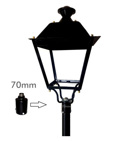 Kopplingsstöd för LED-gatubelysning - 70mm