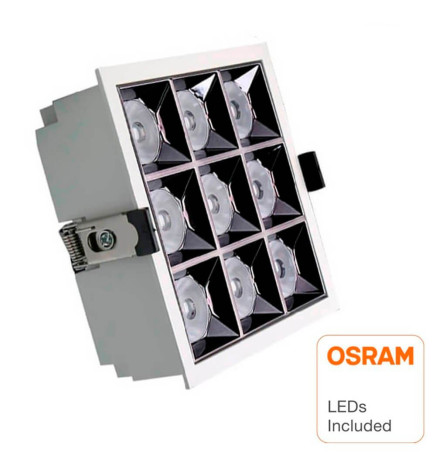 Encastrável  LED  40W  OSRAM chip 18º UGR17 140lm/W