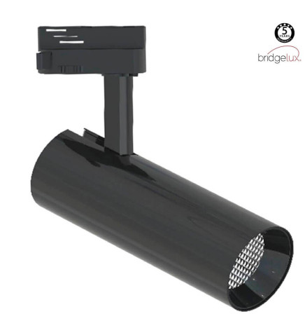 Faretto LED 30W BERNA Chrome per binario Monofase DOB Driverless 24º