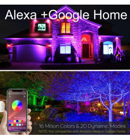 Projecteur LED 30W - SMART Wifi RGB+CCT - Dimmable