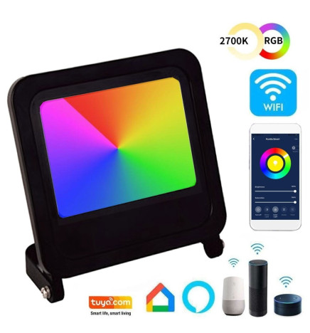 Proiettore a LED 30W - SMART Wifi RGB+CCT - Dimmerabile