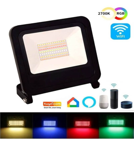 30W LED projektør - SMART Wifi RGB + CCT - dæmpbar