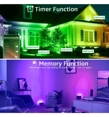 Projecteur LED 30W - SMART Wifi RGB+CCT - Dimmable
