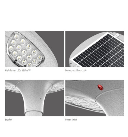 Solcelle gatelys LED 100W SUNWAY ILU10