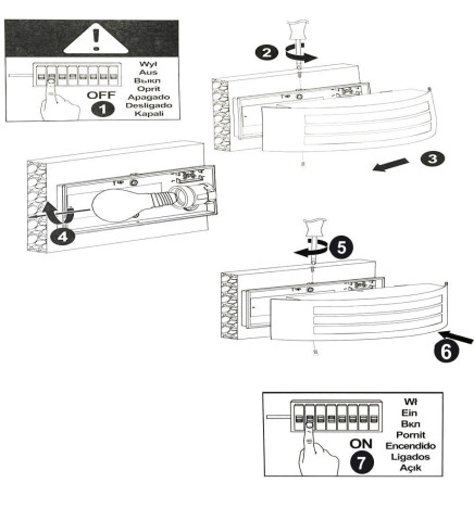 Aplique para LED E27 GOTHENBURG INOX  Exterior IP44
