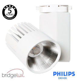 LED Strahler 40W UPPSALA Weiß BRIDGELUX Chip 1-Phasen Schienensystem CRI +90