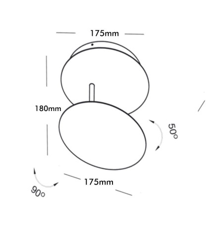 Applique LED - 5W - ECLIPSE Blanc  é