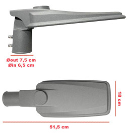 Réverbère LED - 60W - ASKER BRIDGELUX Chip 140lm/W
