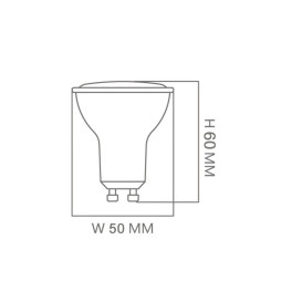 Dicroica LED 6W 120° GU10 - OSRAM Chip