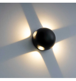 LED Wandleuchte Außenbereich GOTHENBURG GRAU für E27 Lampen IP44