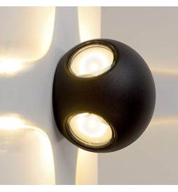 Aplique Parede LED E27 GOTHENBURG GRIS  Exterior IP44