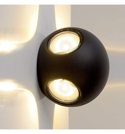 LED Vegglampe GOTHENBURG GRÅ E27