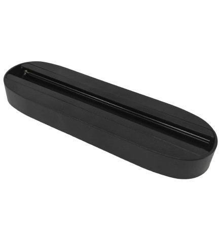 Sort fod til enfaset skinnesystem