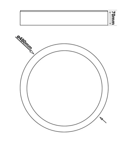 LED Loftlampe - 36W VANTAA - Dæmpbar - CCT + fjernbetjening