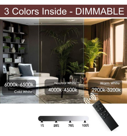 LED Deckenleuchte 36W VANTAA - Dimmbar - CCT + Fernbedienung