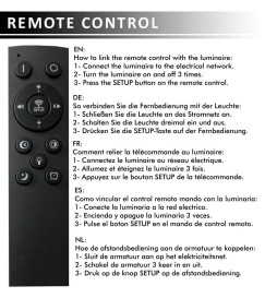 Plafonnier LED - 36W VANTAA - Dimmable - CCT + Télécommande