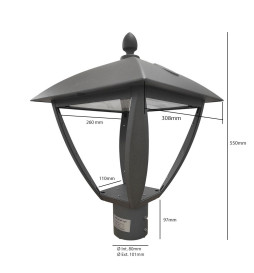 Farola LED 10W - 100W AARHUS Philips Driver Programable SMD5050 240Lm/W