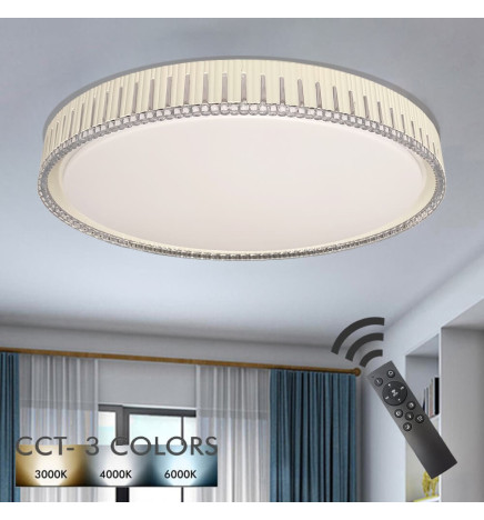 Plafón LED 36W VANTAA - Dimable - CCT + Mando Control