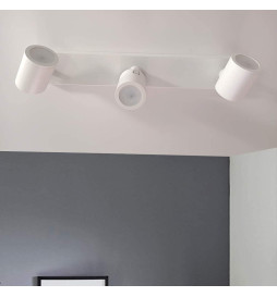 Weißes Deckenlicht für 3x GU10