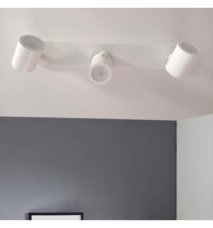Weißes Deckenlicht für 3x GU10