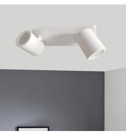 Weißes Deckenlicht für 2x GU10
